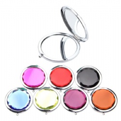 Crystal Cosmetic Pocket Mirror