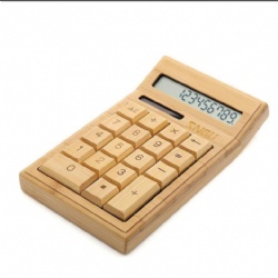 Natural Bamboo Wooden Calculator