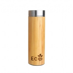 Bamboo Stainless Steel Vacuum Thermos