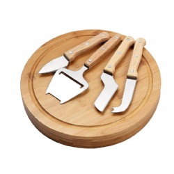 Bamboo Cheese Board Set