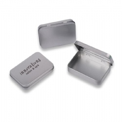 Rectangular Empty Hinged Tins Box