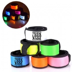 Safety LED Slap Light-Up Bracelets