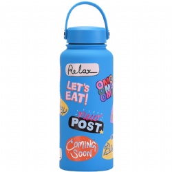 1-Liter Stainless Steel Water Bottle