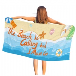 Full Colored Edge Beach Towel